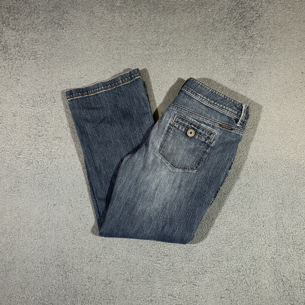 Y2k DKNY JEANS Spring Street Flare Blue Jeans Womens Size 30x26 #3444